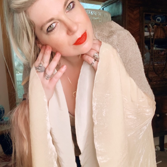 Free People Large Velvet Bell Sleeves Sweater - Picture 15 of 16